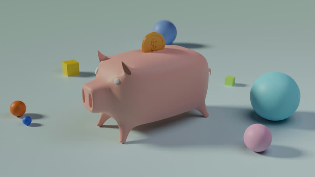 Pink piggy bank with a coin on top, working out what Zyminex IPTV costs per month